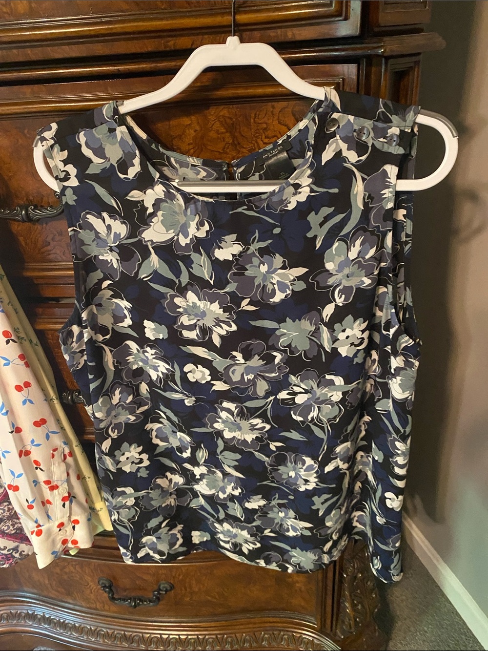 Ann Taylor floral cami shell blouse